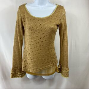 Lulumari- Gold Knit Sweater